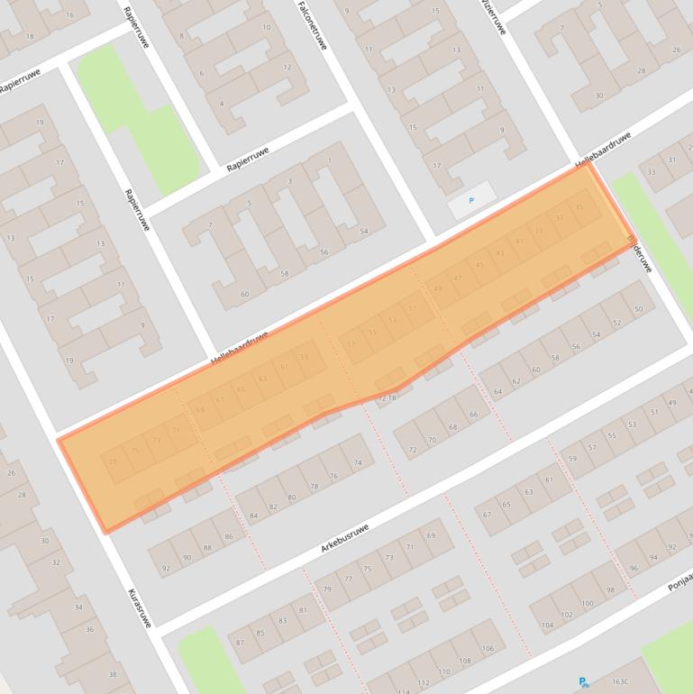 Kaart van postcodegebied 6218RS.