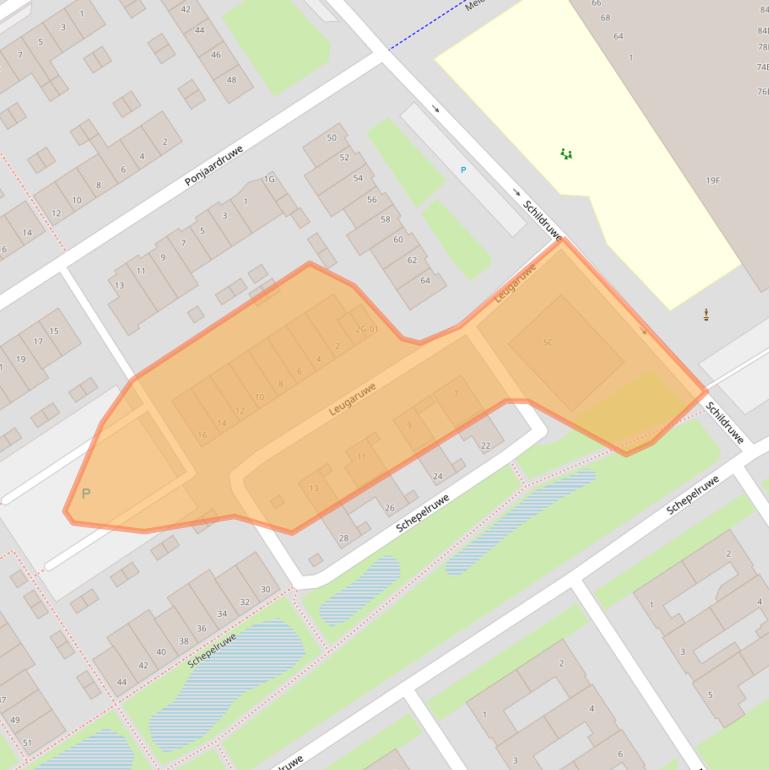 Kaart van postcodegebied 6218SC.