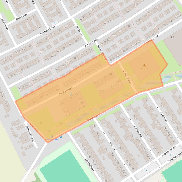 Kaart van postcodegebied 6218SM.