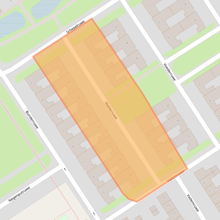Kaart van postcodegebied 6218SW.