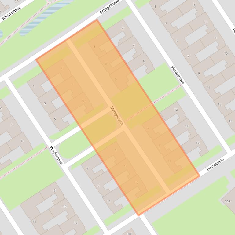 Kaart van postcodegebied 6218SZ.