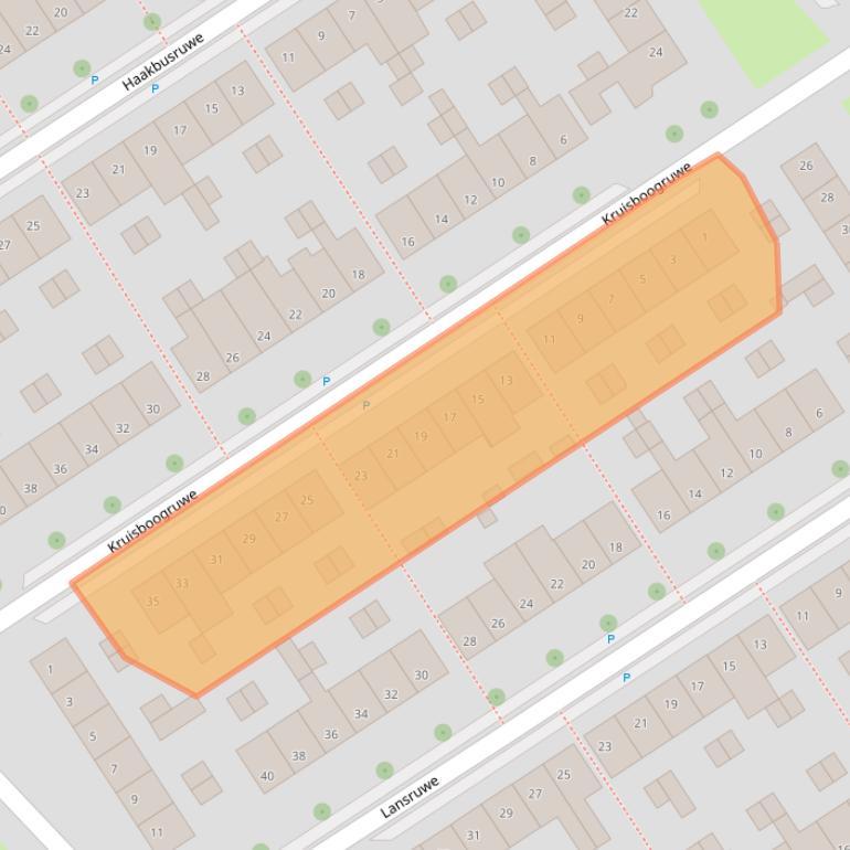 Kaart van postcodegebied 6218TG.