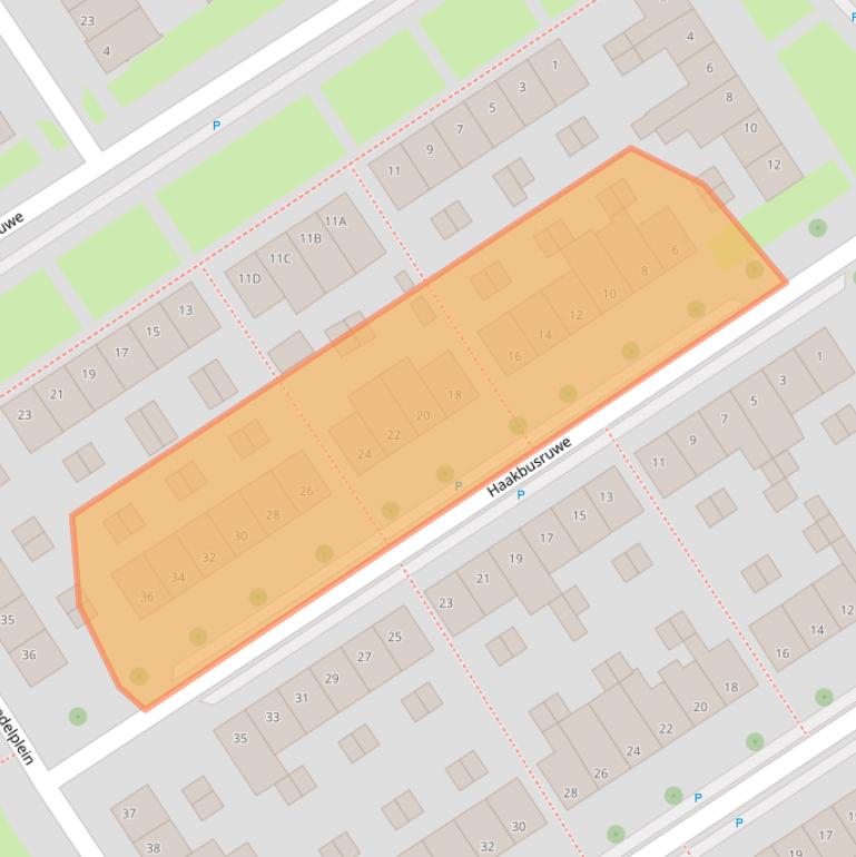 Kaart van postcodegebied 6218TK.