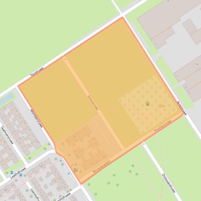 Kaart van postcodegebied 6218VB.