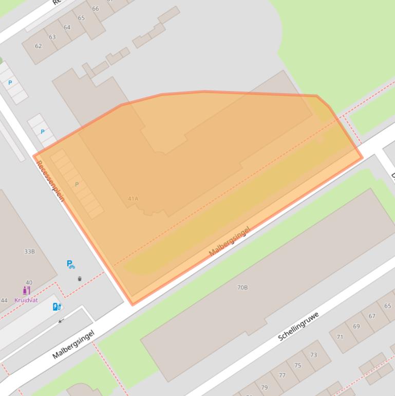 Kaart van postcodegebied 6218VG.