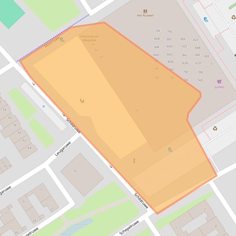 Kaart van postcodegebied 6218VH.