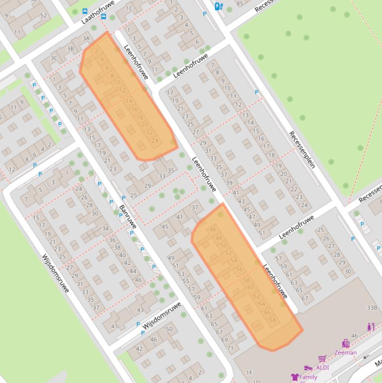 Kaart van postcodegebied 6218VT.