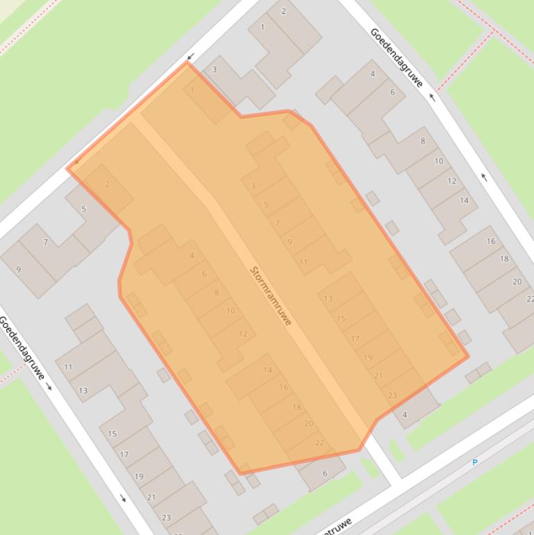 Kaart van postcodegebied 6218WC.