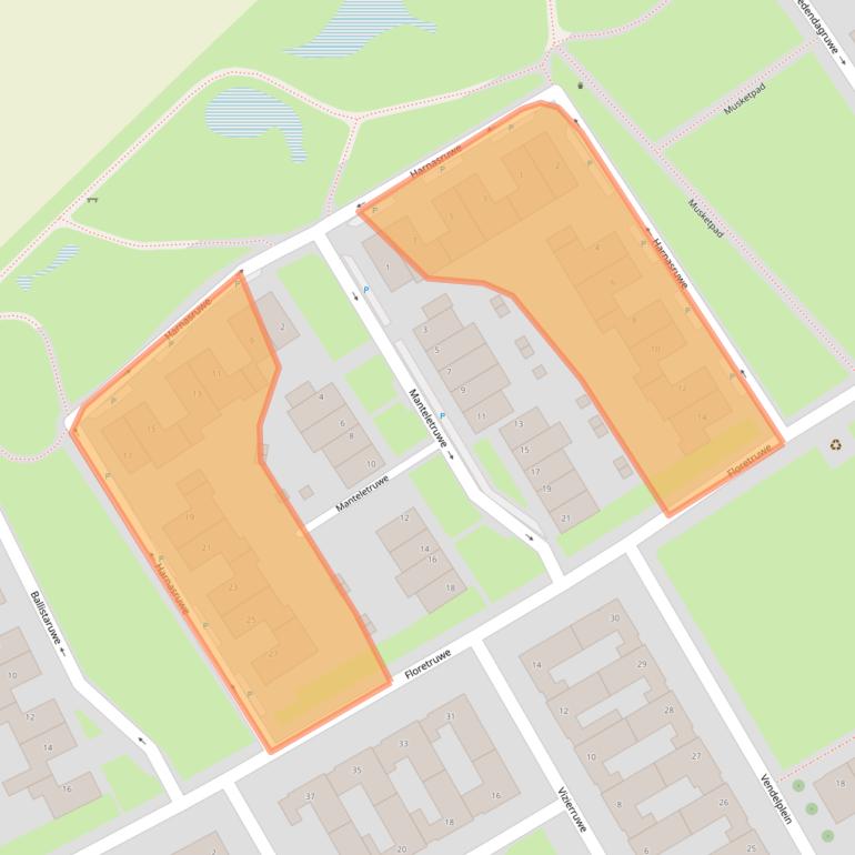 Kaart van postcodegebied 6218WD.