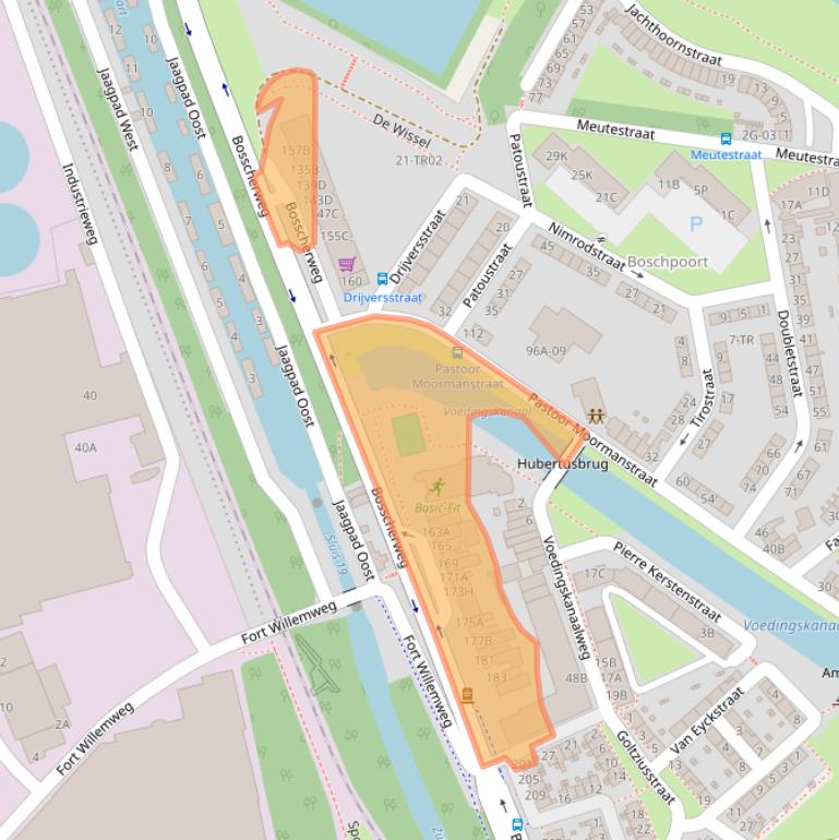 Kaart van postcodegebied 6219AA.