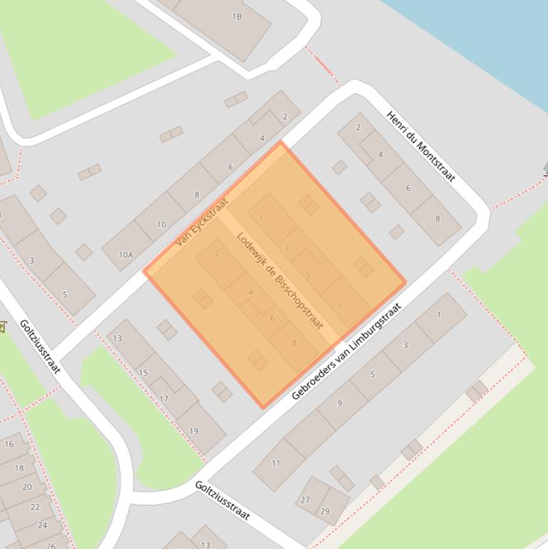 Kaart van postcodegebied 6219AH.