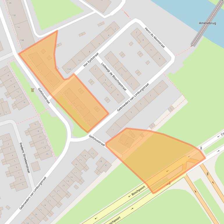 Kaart van postcodegebied 6219AM.