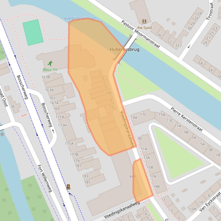 Kaart van postcodegebied 6219AR.