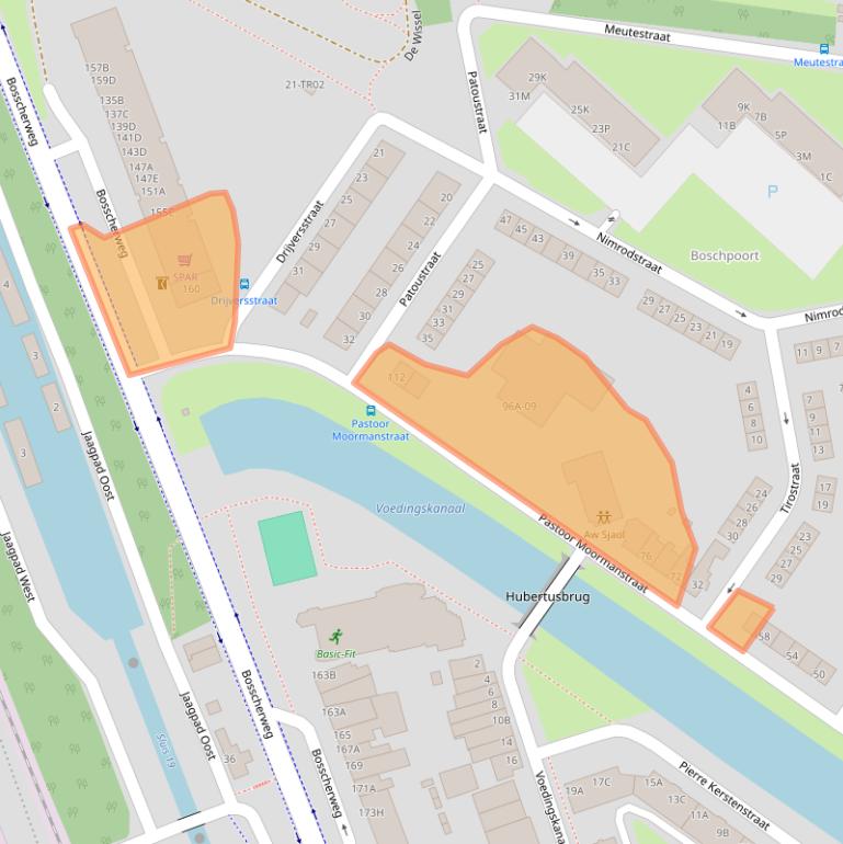 Kaart van postcodegebied 6219AX.