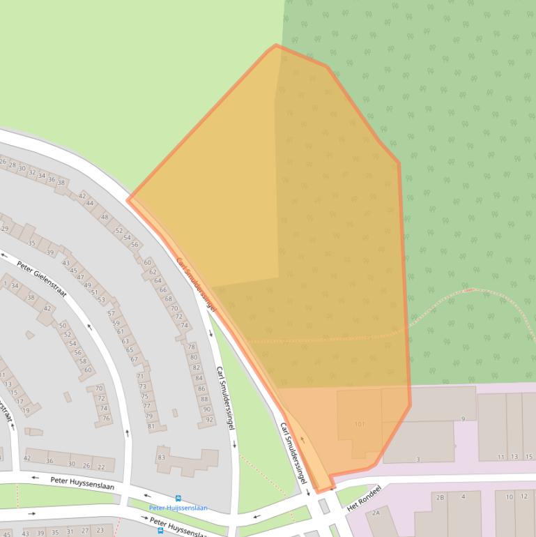 Kaart van postcodegebied 6219CA.