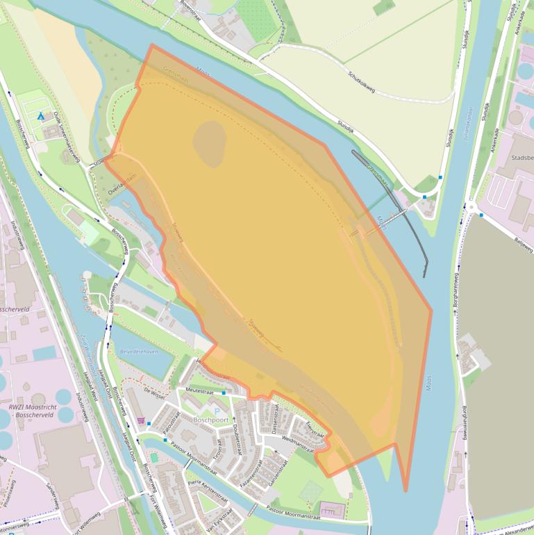 Kaart van postcodegebied 6219NB.