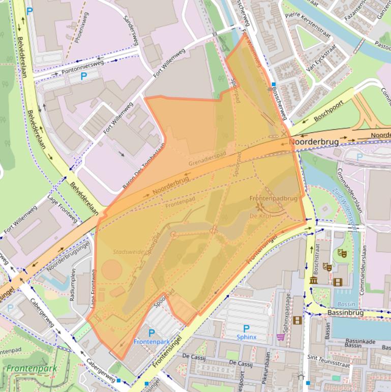 Kaart van postcodegebied 6219PC.