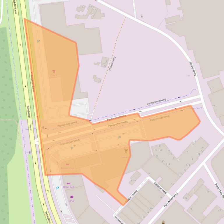 Kaart van postcodegebied 6219PJ.