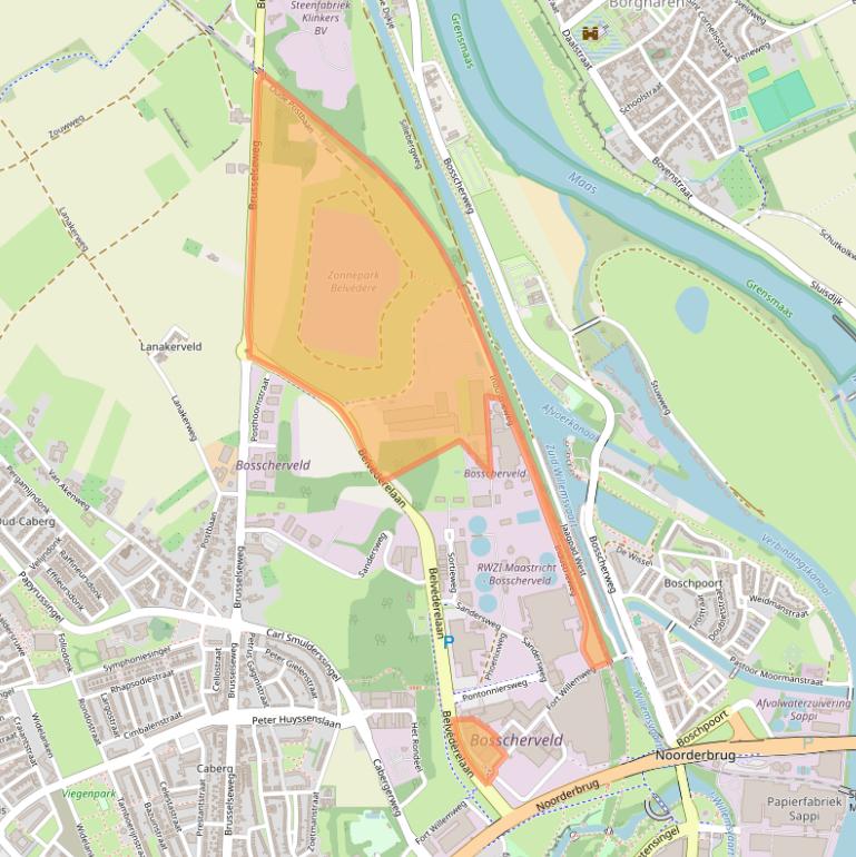 Kaart van postcodegebied 6219PK.