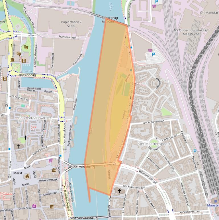 Kaart van postcodegebied 6221AJ.