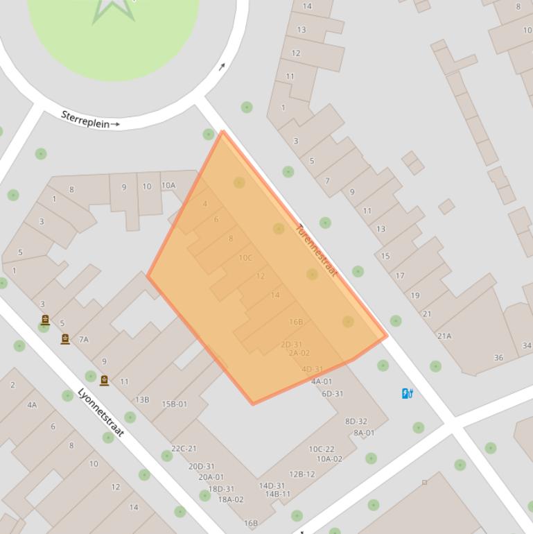 Kaart van postcodegebied 6221AS.