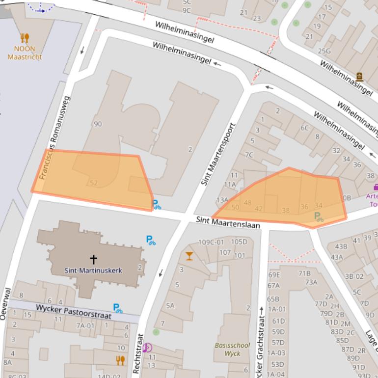 Kaart van postcodegebied 6221AZ.