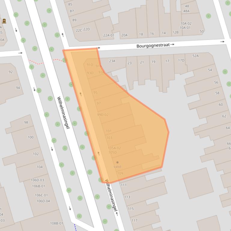 Kaart van postcodegebied 6221BH.