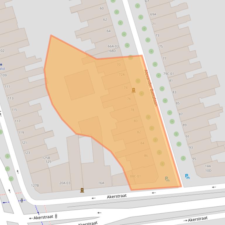 Kaart van postcodegebied 6221CG.