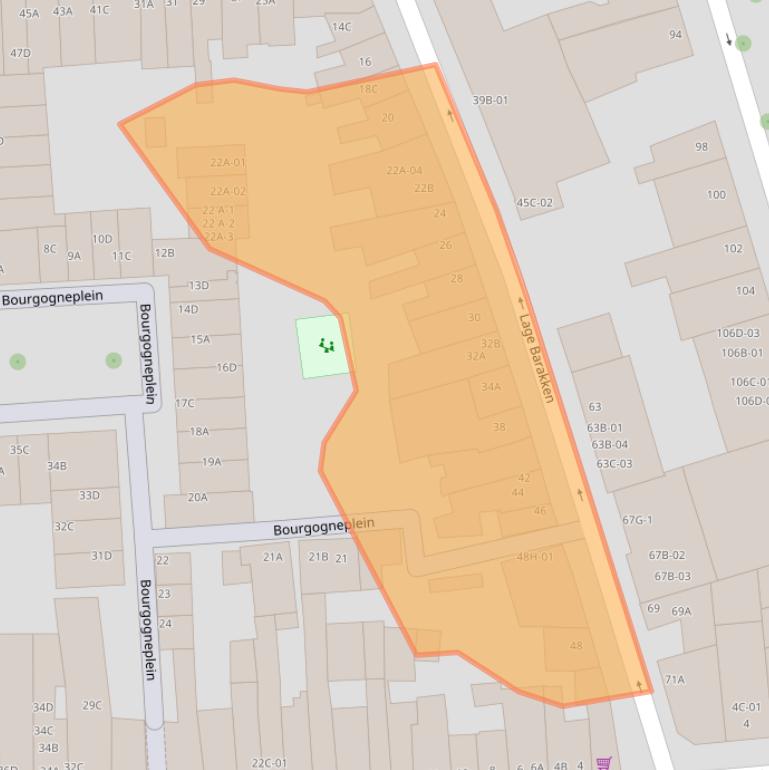 Kaart van postcodegebied 6221CK.