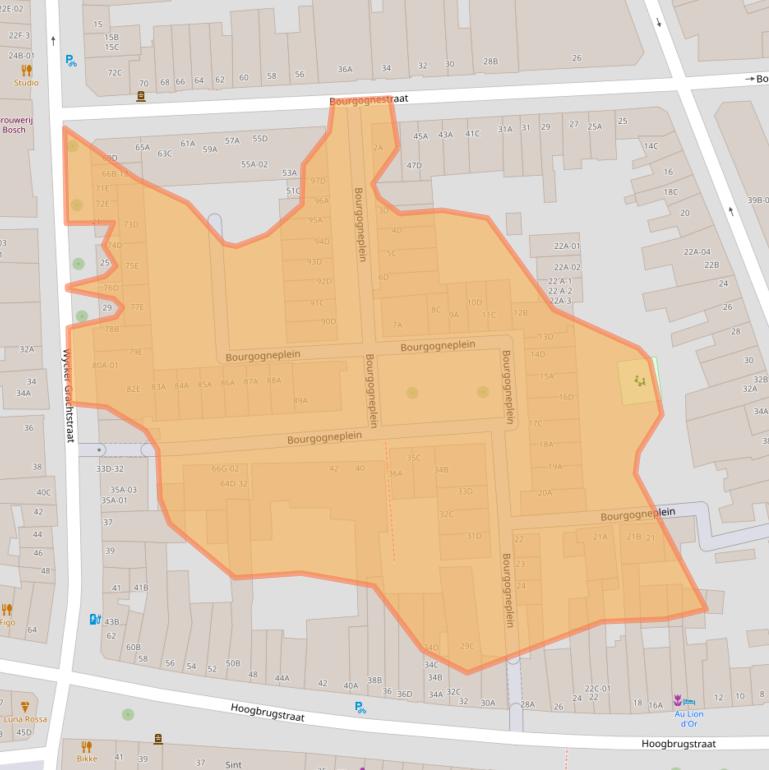 Kaart van postcodegebied 6221CZ.