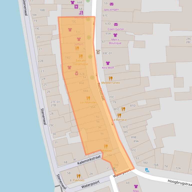 Kaart van postcodegebied 6221EL.