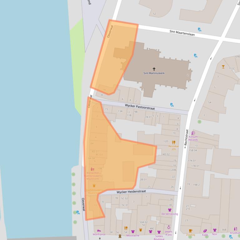 Kaart van postcodegebied 6221EN.