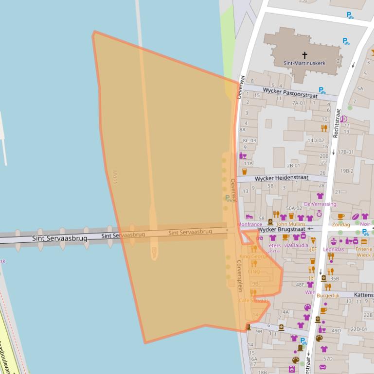 Kaart van postcodegebied 6221EZ.