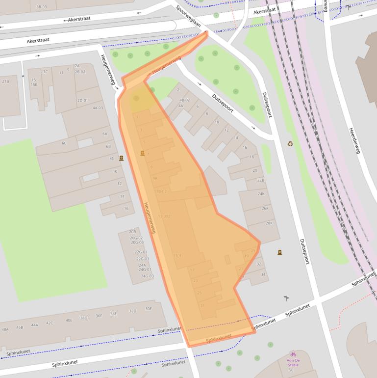 Kaart van postcodegebied 6221GD.