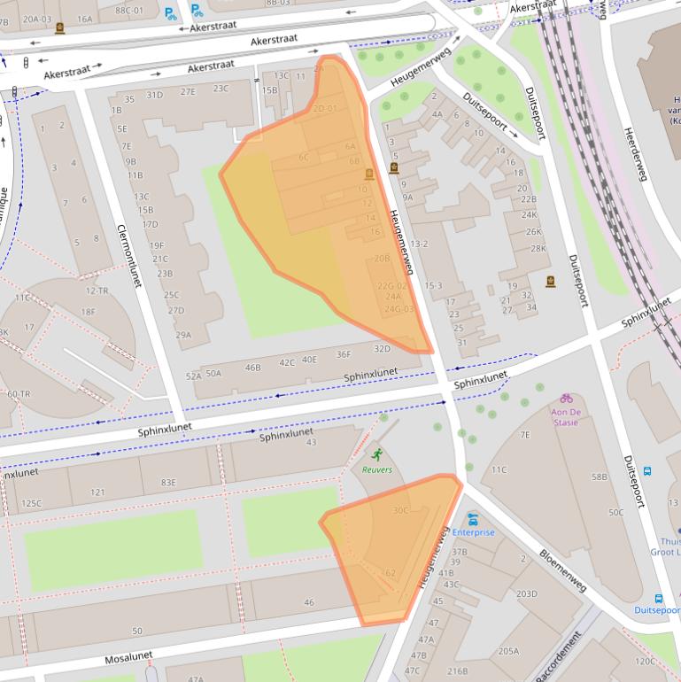 Kaart van postcodegebied 6221GJ.