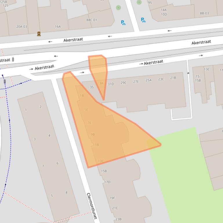 Kaart van postcodegebied 6221JA.