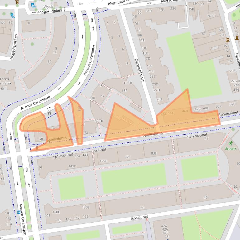 Kaart van postcodegebied 6221JJ.