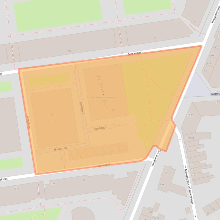 Kaart van postcodegebied 6221JR.