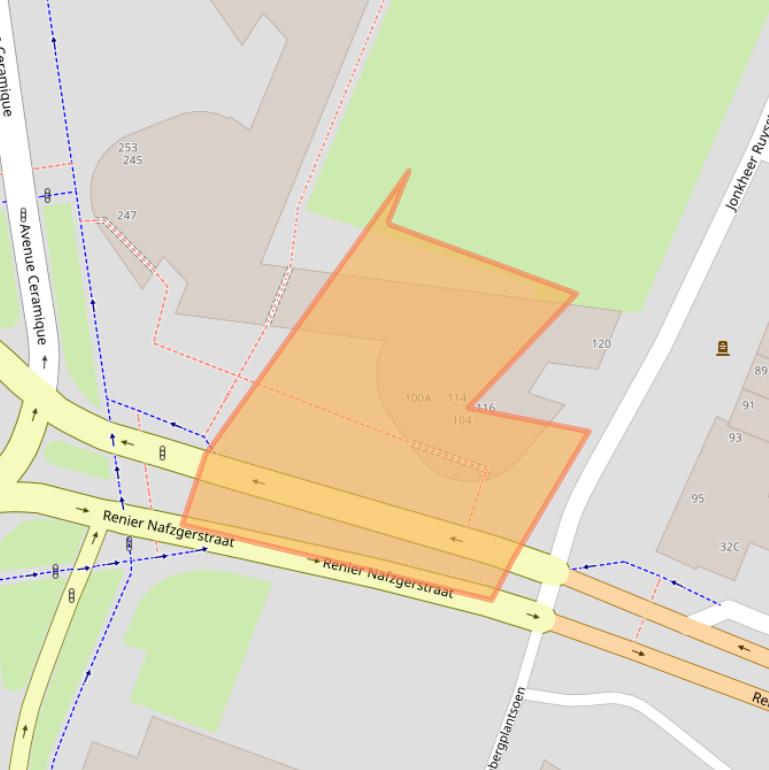 Kaart van postcodegebied 6221KL.