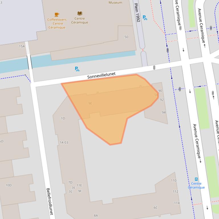 Kaart van postcodegebied 6221KT.