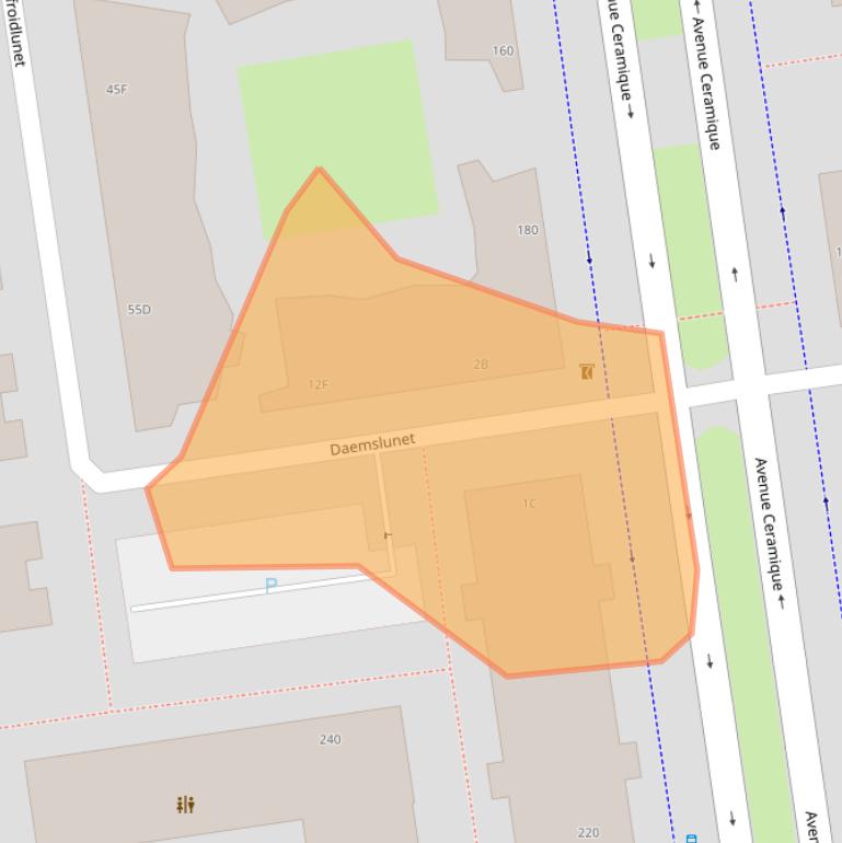 Kaart van postcodegebied 6221KZ.