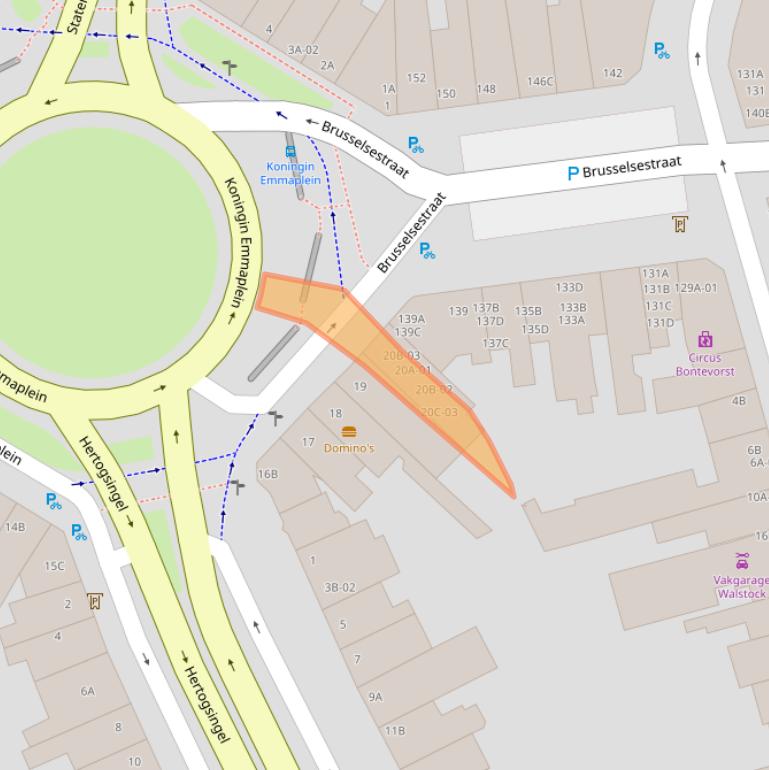 Kaart van postcodegebied 6221NG.