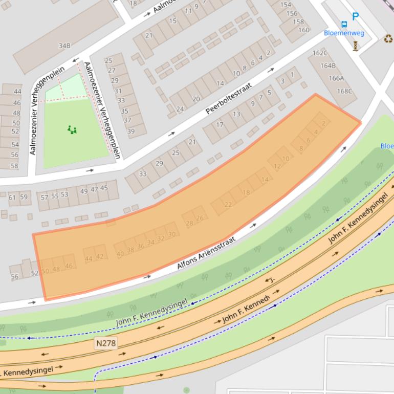 Kaart van postcodegebied 6221SJ.
