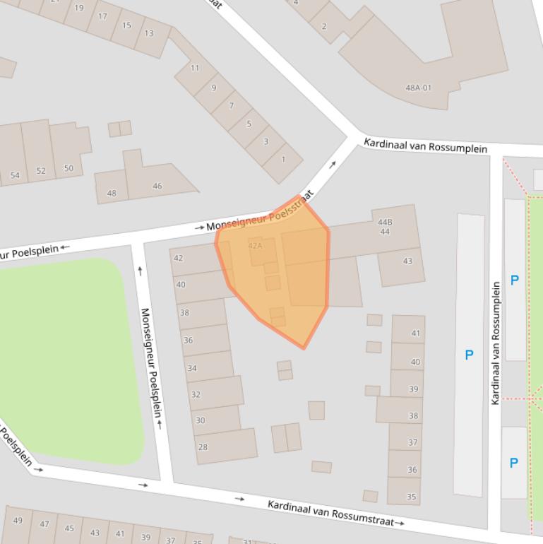 Kaart van postcodegebied 6221SV.