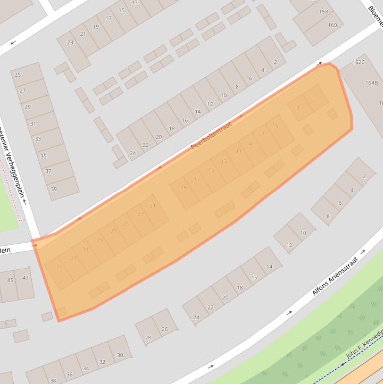 Kaart van postcodegebied 6221TB.