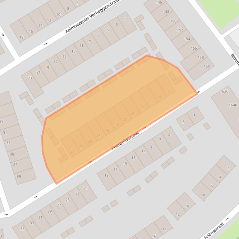 Kaart van postcodegebied 6221TC.