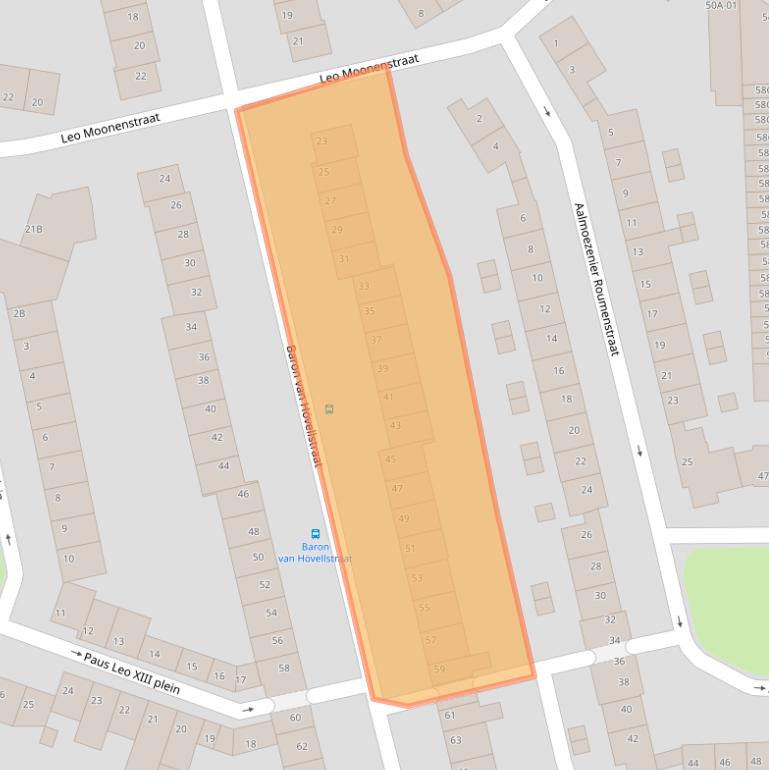 Kaart van postcodegebied 6221VC.