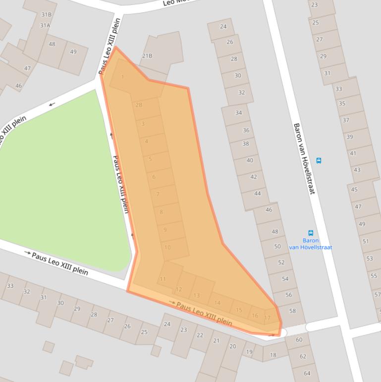 Kaart van postcodegebied 6221VH.