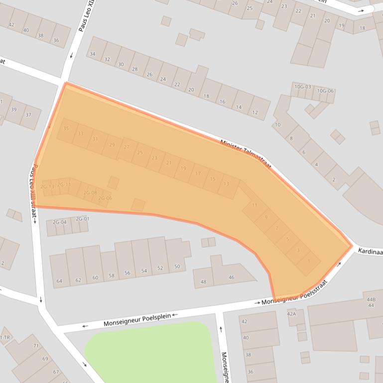 Kaart van postcodegebied 6221VM.