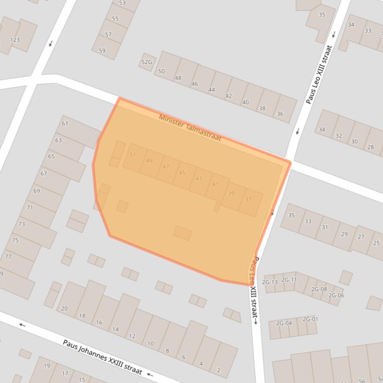 Kaart van postcodegebied 6221VN.